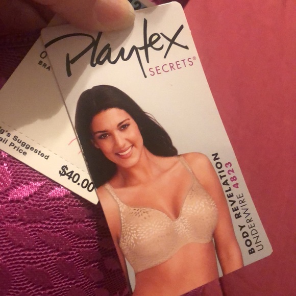 Playtex sz 42C Body Elevation Underwire Seamless Moulded Cup Bra - Picture 3 of 3